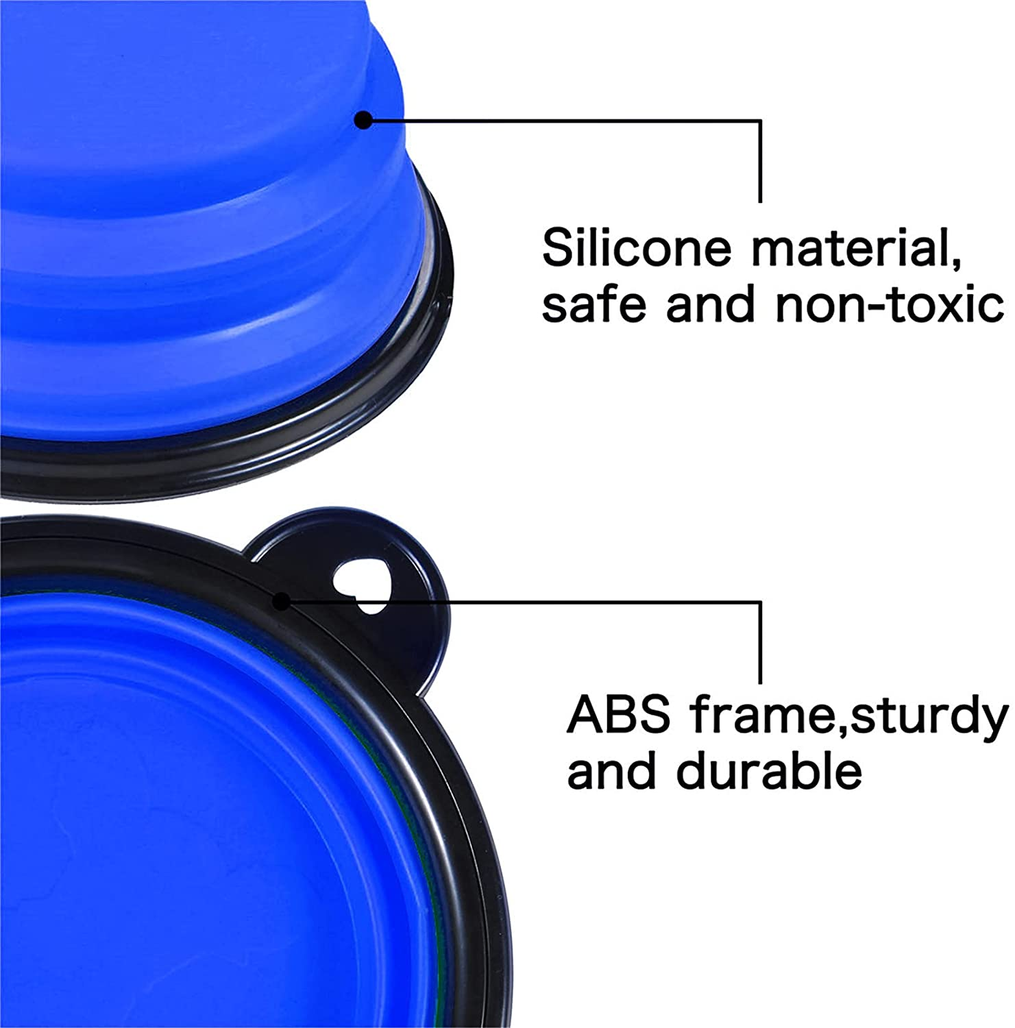 Collapsible Silicone Dog Bowl – Portable Pet Feeding Travel Bowl